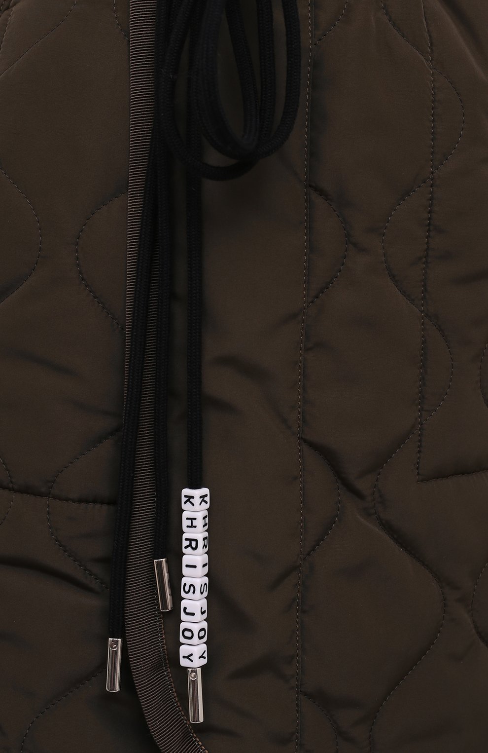 Стеганая юбка KHRISJOY хаки цвета по цене 62700 руб., арт. CFPW010/NY, фото 5 Стеганая юбка KHRISJOY, арт. CFPW010/NY, фото 5