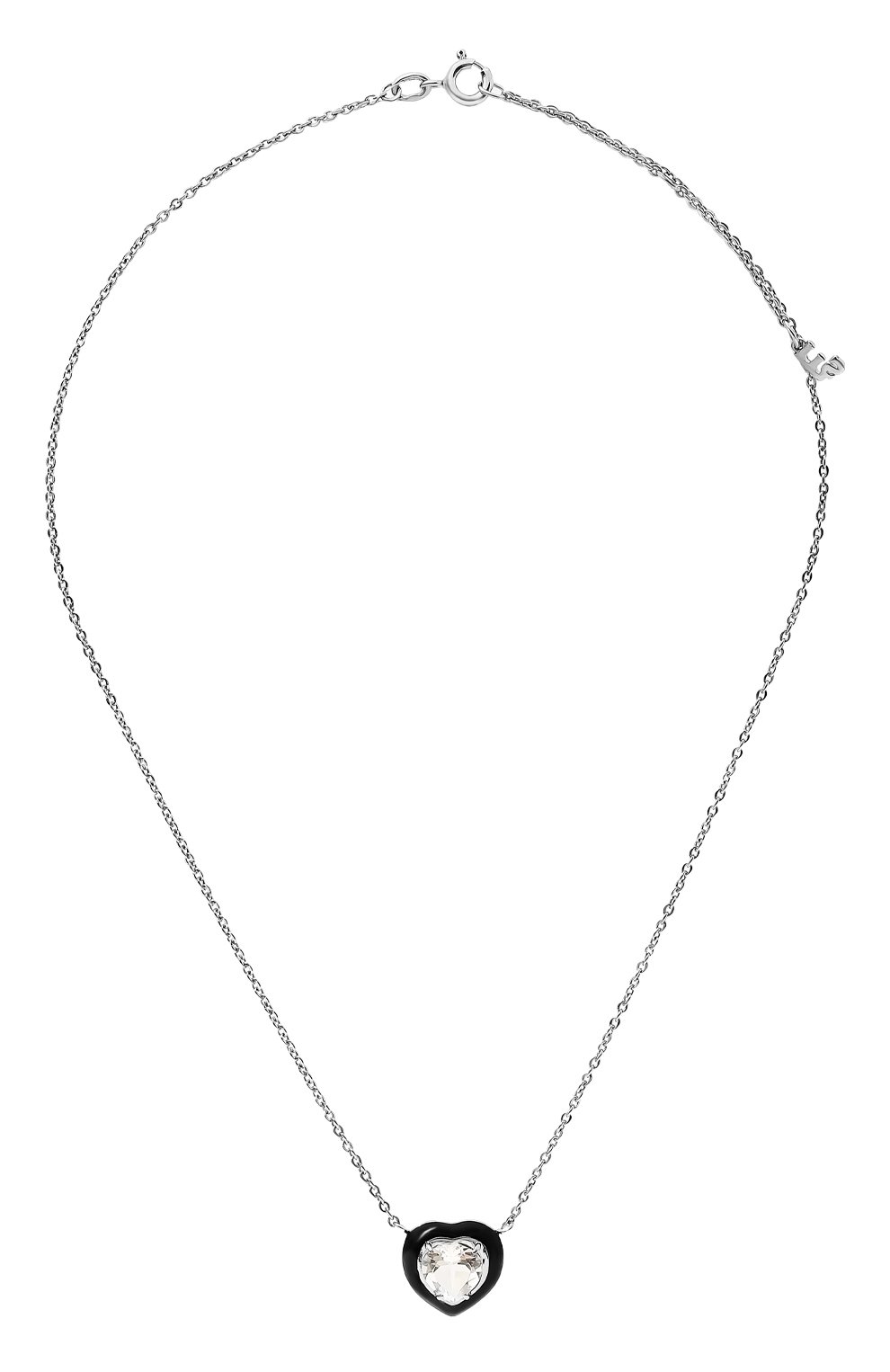 Подвеска с хрусталем и черной эмалью courage MOONKA, арт. crg-nl1-crs, фото 1