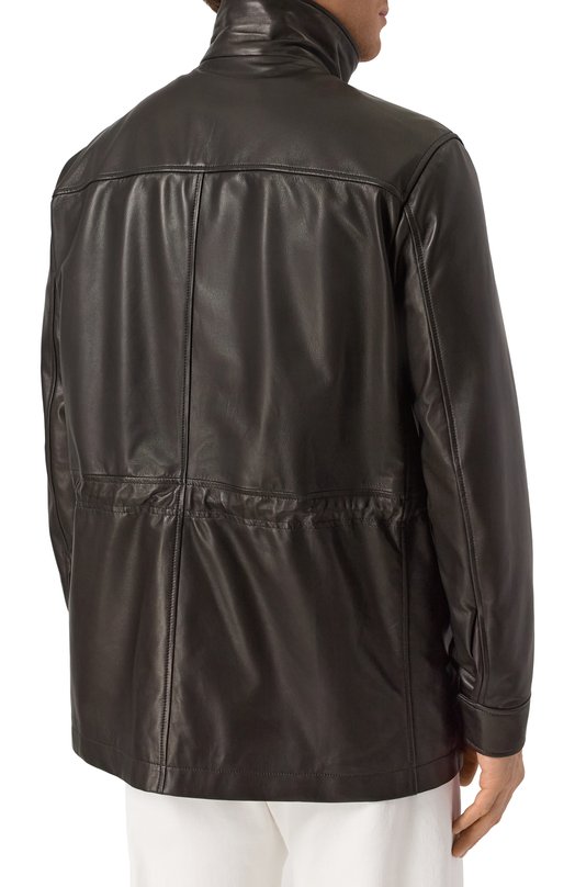 Кожаная куртка MVST 54200 Чёрный  54200 Фото 4