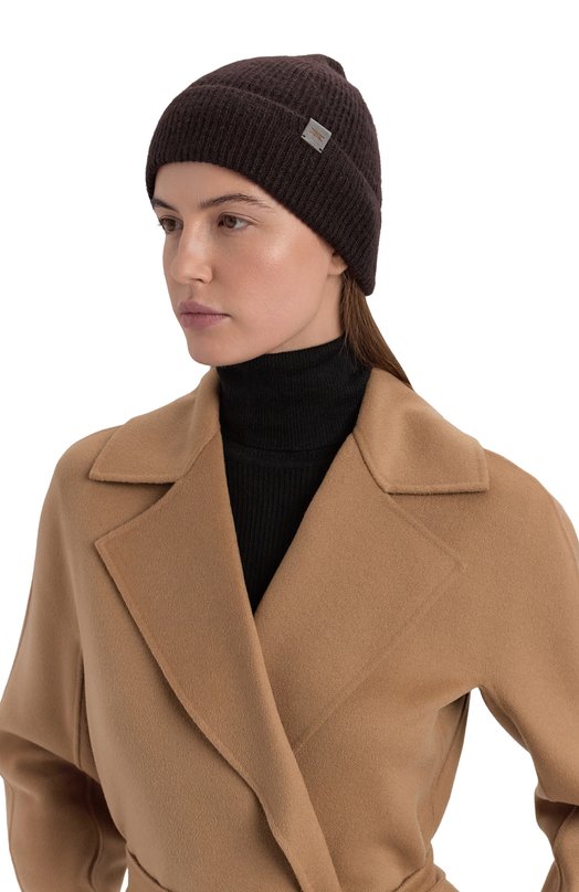 Шапка из кашемира и шелка Kiton D60768K0501H05 Коричневый  D60768K0501H05 Фото 2