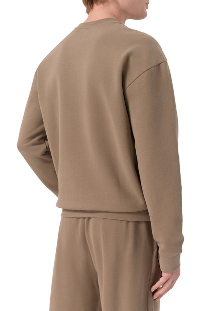 Хлопковый свитшот BOSS хаки цвета по цене 14950 руб., арт. 50555381, фото 4 Хлопковый свитшот BOSS, арт. 50555381, фото 4