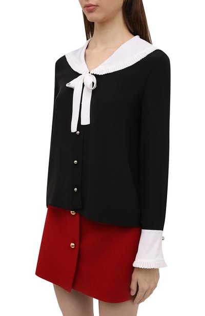 Шелковая блузка MIU MIU, арт. MK1588-102-F0002, фото 3