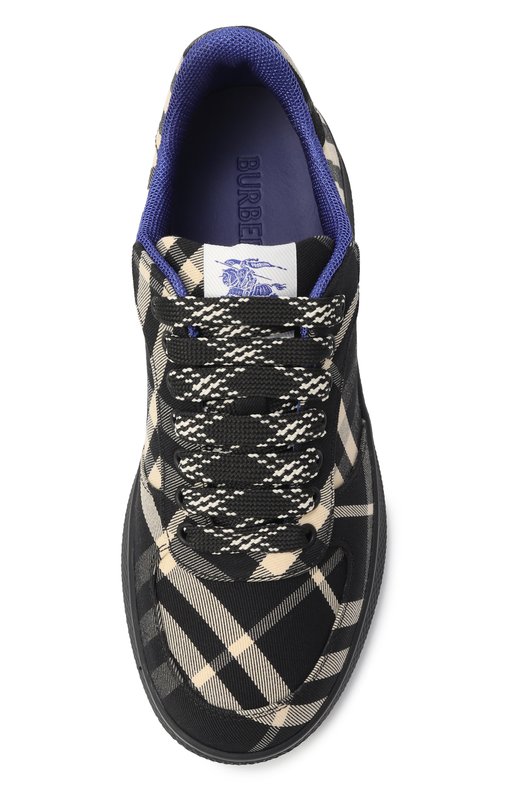 Текстильные кеды Terrace Burberry 8095370 Чёрный  8095370 Фото 6