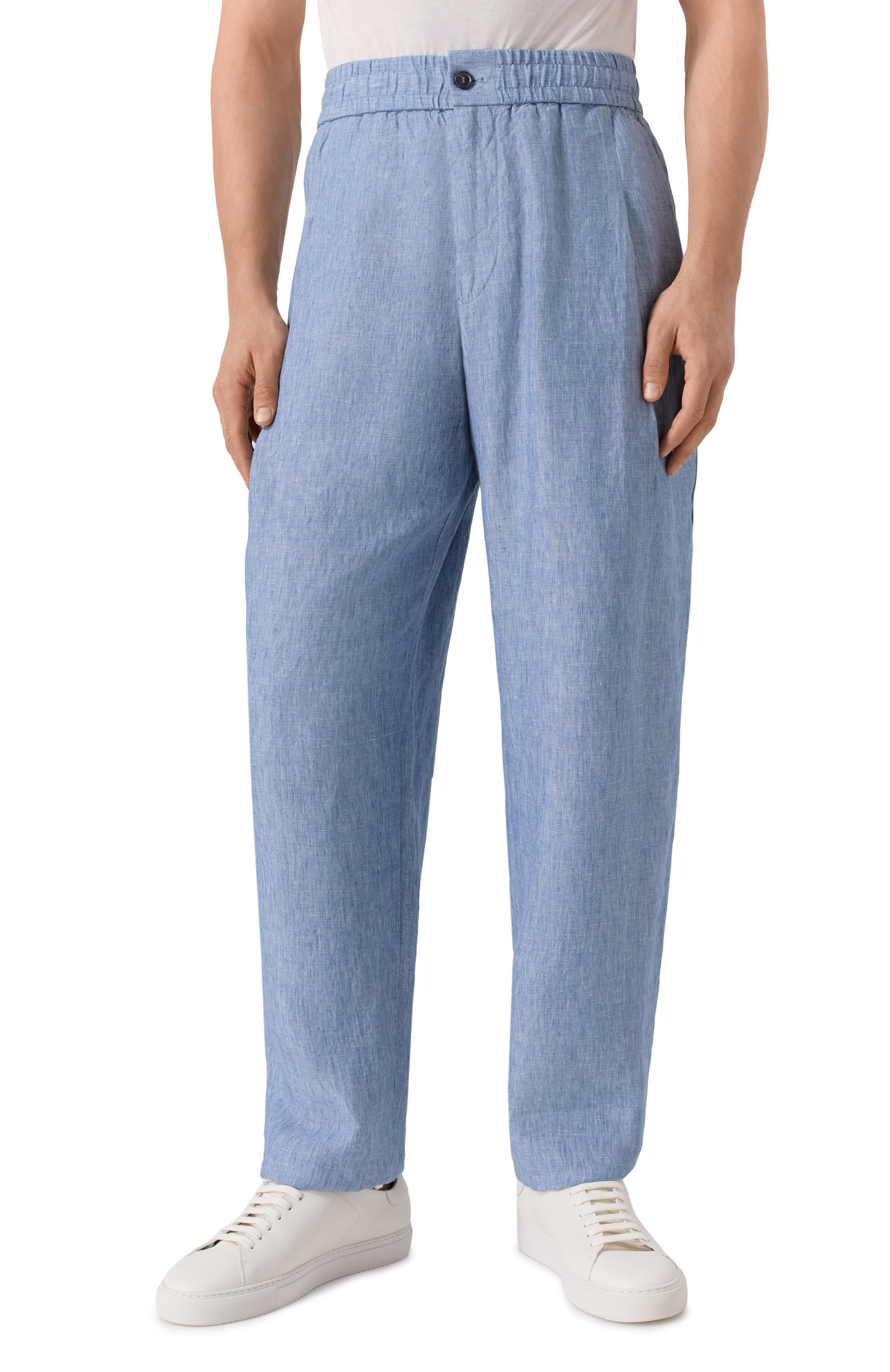 Льняные брюки GIORGIO ARMANI, арт. GM001744/AF17957, фото 3