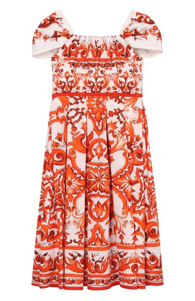 Хлопковое платье DOLCE & GABBANA, арт. L54DT6/G7P4J_001