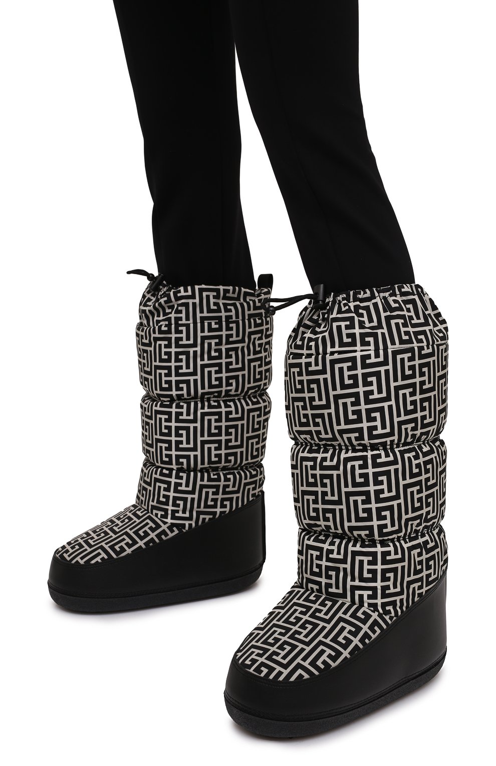 Текстильные сапоги balmain x rossignol BALMAIN, арт. WN4TA706/TNML, фото 3