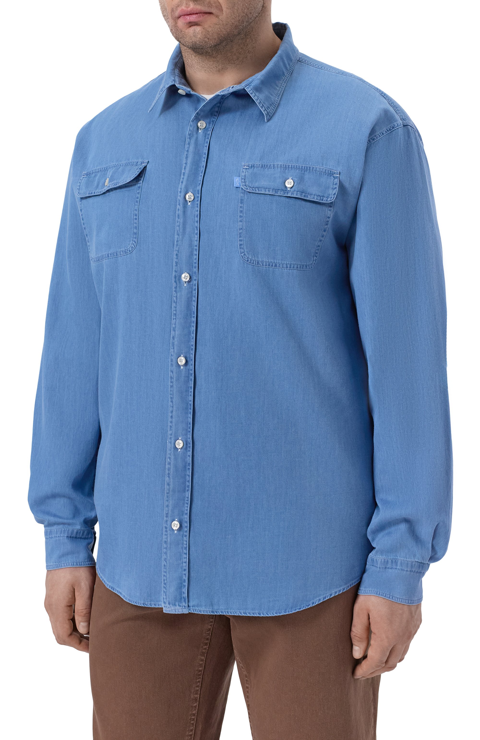 Джинсовая рубашка PAUL&SHARK, арт. 26413280, фото 3