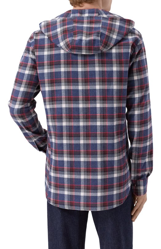 Хлопковая рубашка Kiton UMCMARH0865105 Разноцветный  UMCMARH0865105 Фото 4