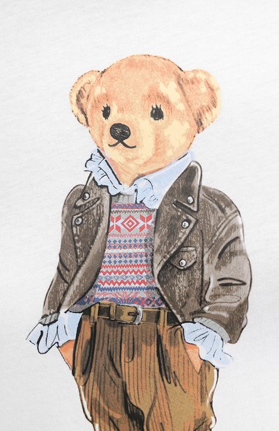 Хлопковая футболка POLO RALPH LAUREN белого цвета по цене 11250 руб., арт. 211814474, фото 5 Хлопковая футболка POLO RALPH LAUREN, арт. 211814474, фото 5