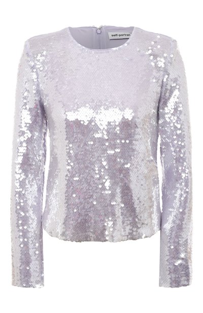 Топ с отделкой пайетками SELF-PORTRAIT, арт. PF23-102T-L, фото 1