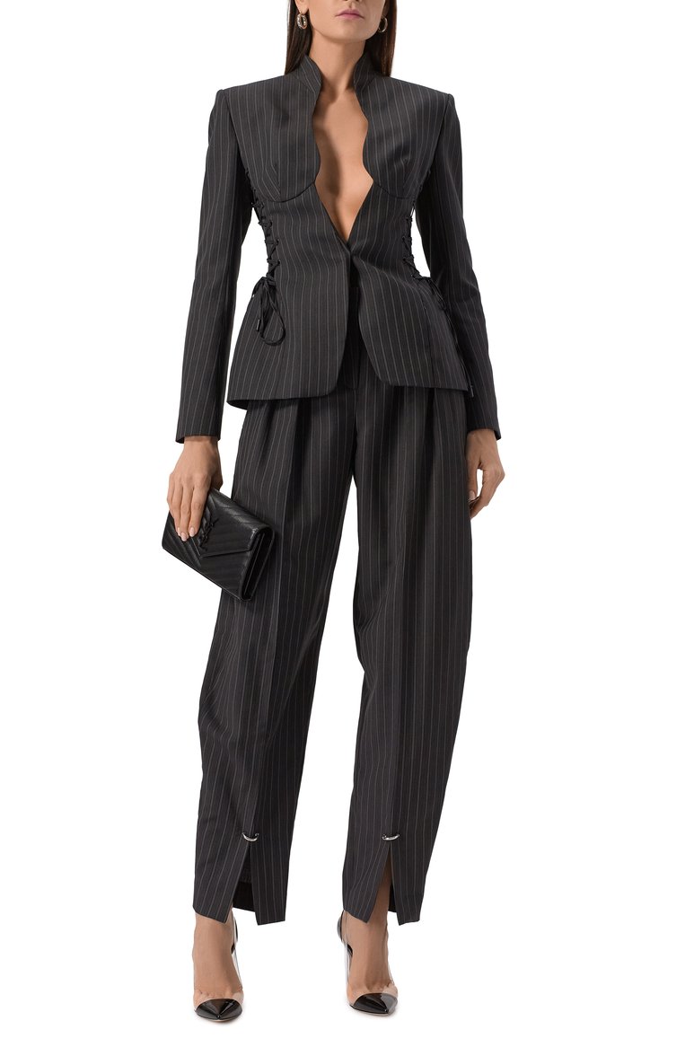 Женский клатч monogram SAINT LAURENT черного цвета, арт. 377828/B0W08 | Фото 7 (Размер: small; Материал: Натуральная кожа; Ремень/цепочка: На ремешке; Сумки-технические: Сумки через плечо; Женское Кросс-КТ: Клатч-клатчи; Ювелирные украшения: Назначено; Драгоценные камни: Проставлено; Материал сплава: Проставлено)