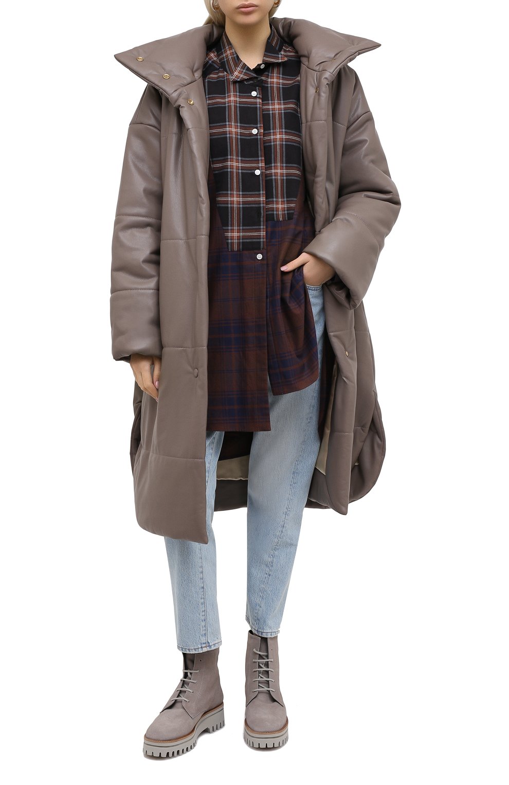 Пальто из экокожи NANUSHKA, арт. ESKA_CLAY_VEGAN LEATHER, фото 2