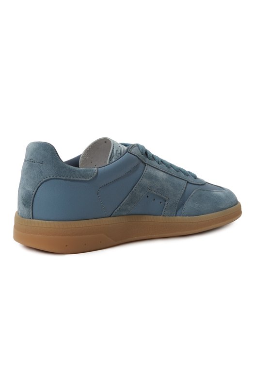 Кожаные кеды Santoni WBPL61244FARSTZ6Z43 Синий  WBPL61244FARSTZ6Z43 Фото 5