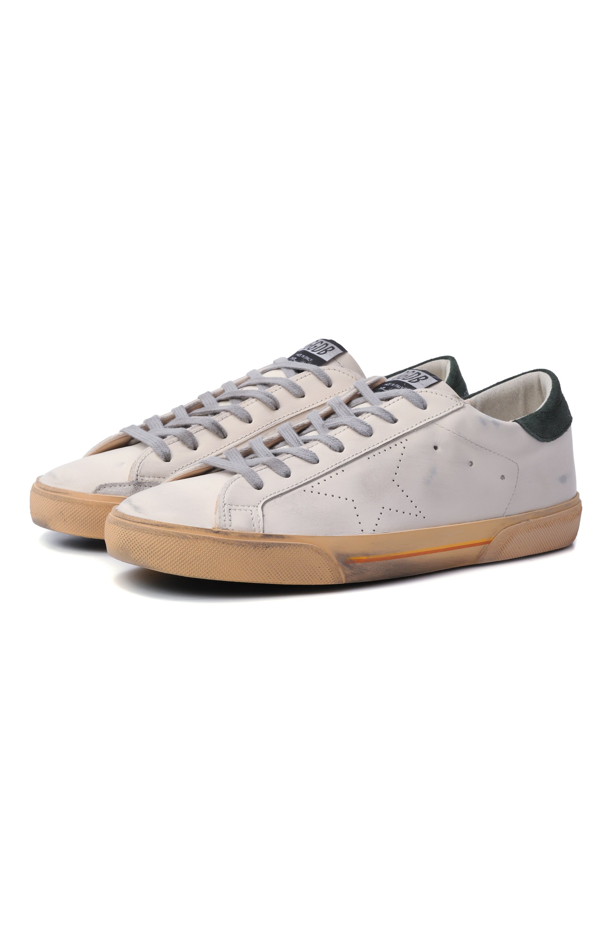 Кожаные кеды super-star GOLDEN GOOSE DELUXE BRAND, арт. GMF00105.F007530, фото 1