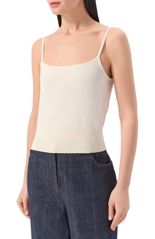 Кардиган из хлопка и вискозы Elie Saab TW010NR26/CK014 Кремовый  TW010NR26/CK014 Фото 6