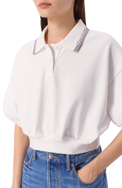 Хлопковое поло ALEXANDERWANG.T, арт. 4CC1261207, фото 5