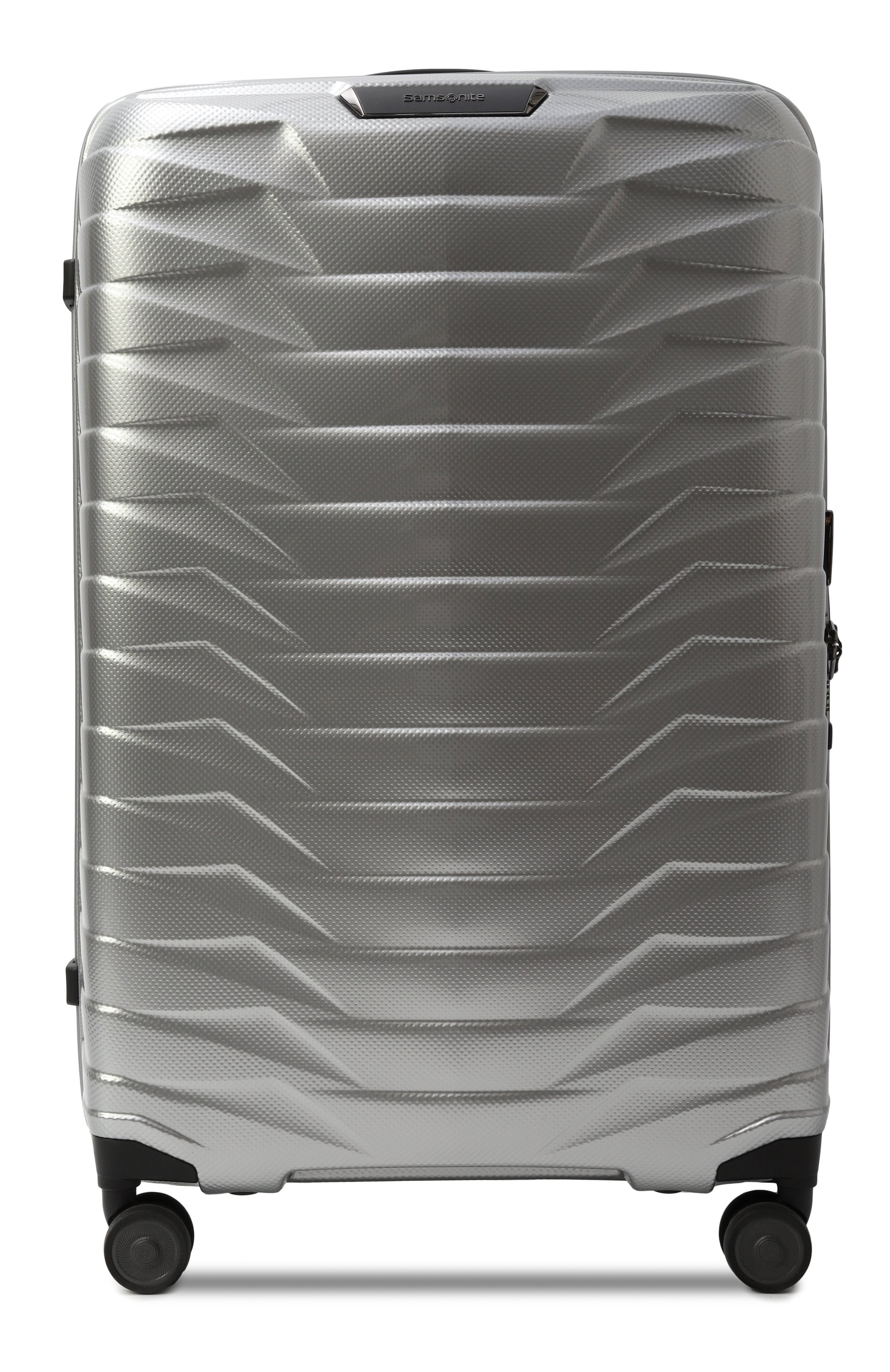 Чемодан proxis spinner large SAMSONITE серебряного цвета по цене 93850 руб., арт. CW6-25003, фото 1 Чемодан proxis spinner large SAMSONITE, арт. CW6-25003, фото 1