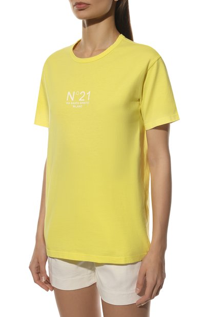 Хлопковая футболка N21, арт. 22E N2M0/F051/6322, фото 3