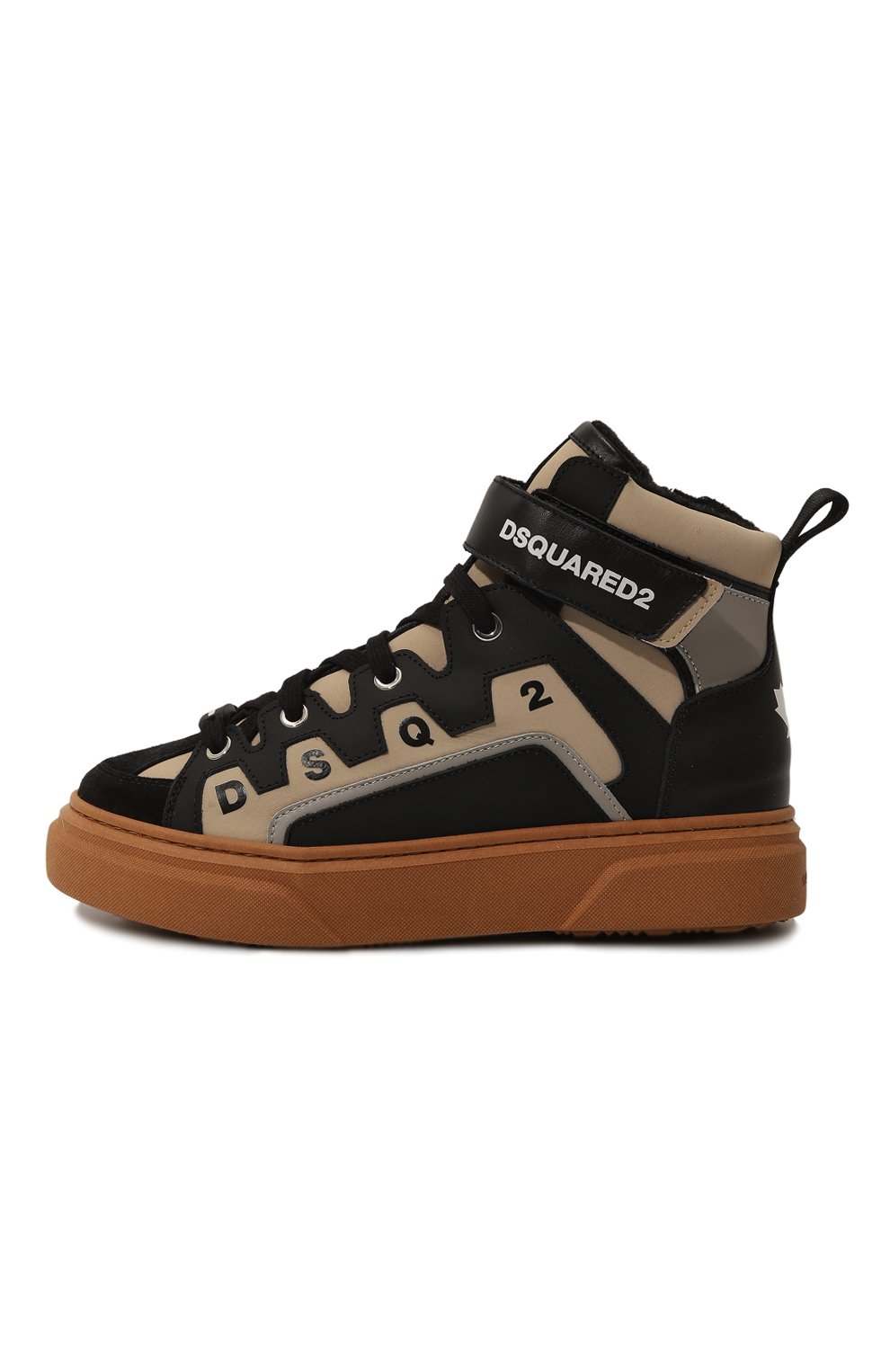 Комбинированные кеды DSQUARED2, арт. 79314/35-41, фото 2