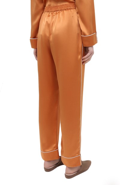 Шелковая пижама OLIVIA VON HALLE оранжевого цвета по цене 62450 руб., арт. PS2113, фото 5 Шелковая пижама OLIVIA VON HALLE, арт. PS2113, фото 5