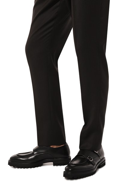 Кожаные монки W.GIBBS, арт. 7260005/B0X ANTIC W00LEN, фото 3