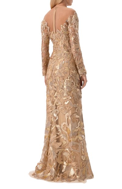 Платье с отделкой пайетками ELIE SAAB, арт. D1338NP26/YA071, фото 3