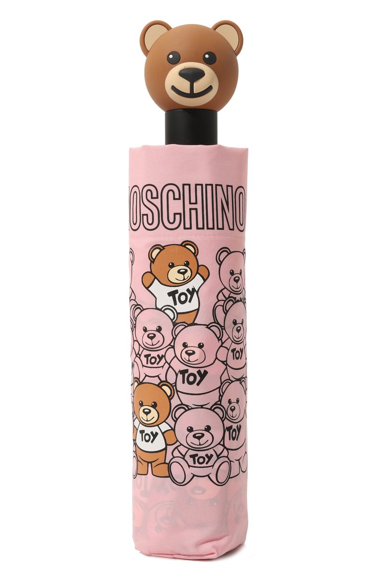 Женский складной зонт MOSCHINO розового цвета, арт. 8422 0PENCL0SE | Фото 6 (Материал: Синтетический материал, Текстиль, Металл; Материал сплава: Проставлено; Нос: Не проставлено)