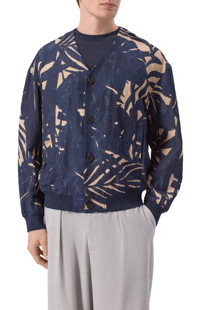 Бомбер из вискозы и льна EMPORIO ARMANI, арт. EM005486/AF13812, фото 3