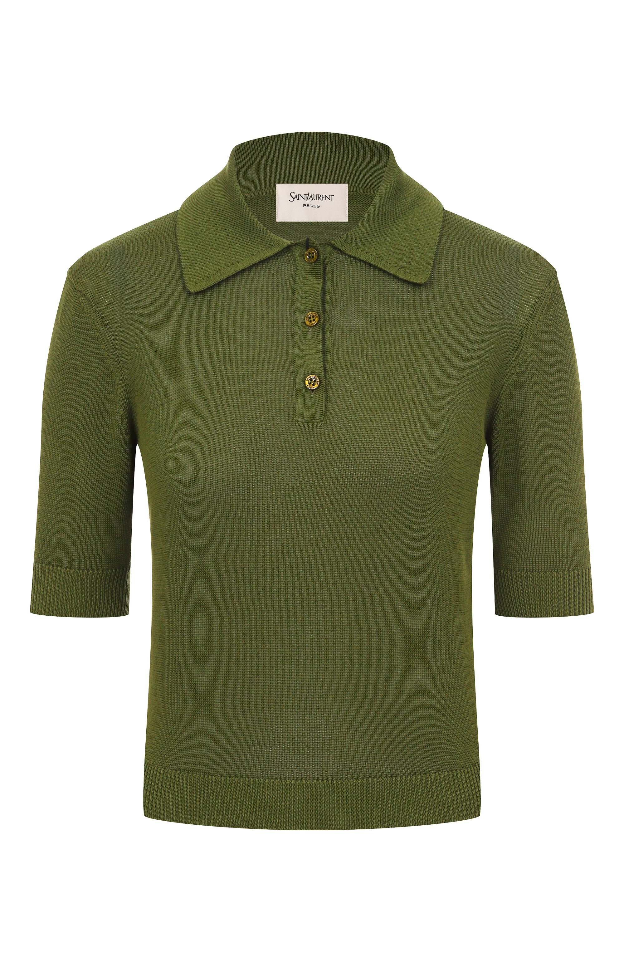Хлопковое поло SAINT LAURENT, арт. 724136/Y75VG, фото 1