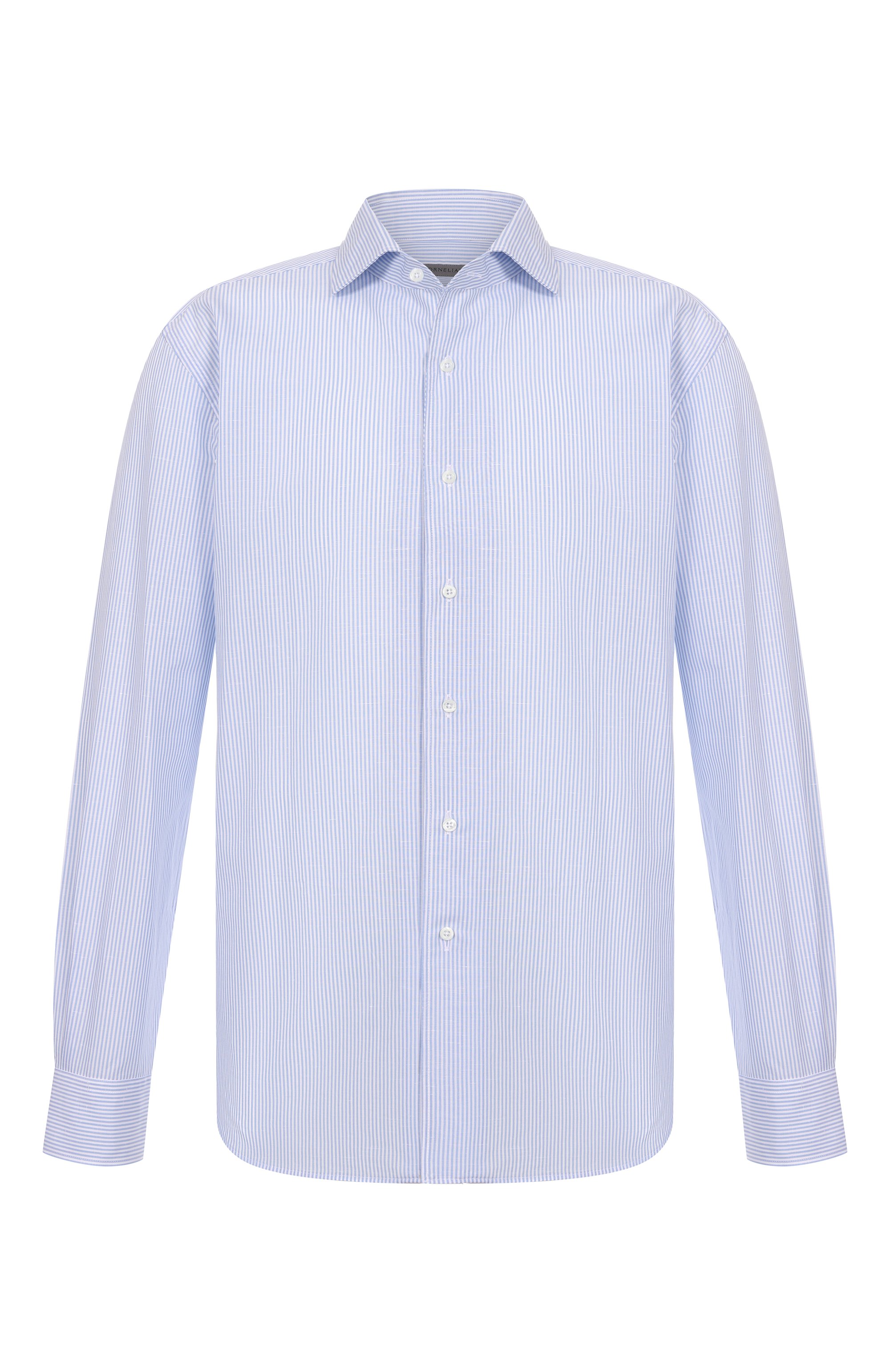 Рубашка из хлопка и льна CORNELIANI, арт. 25P156-2511239, фото 1