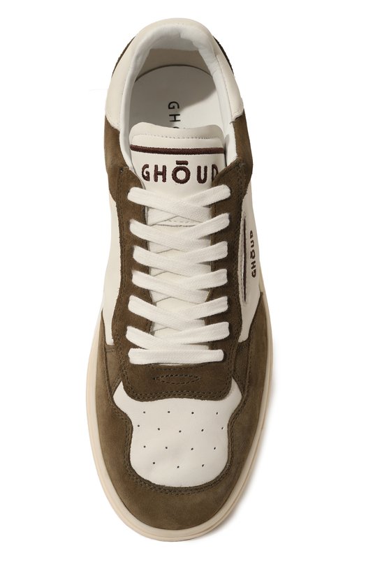 Кожаные кеды Tweener Ghoud Хаки, фото 6