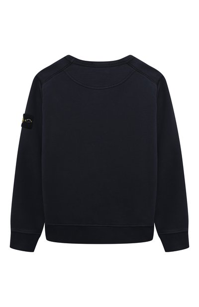 Хлопковый свитшот STONE ISLAND темно-синего цвета по цене 15950 руб., арт. 791661320/8, фото 2 Хлопковый свитшот STONE ISLAND, арт. 791661320/8, фото 2