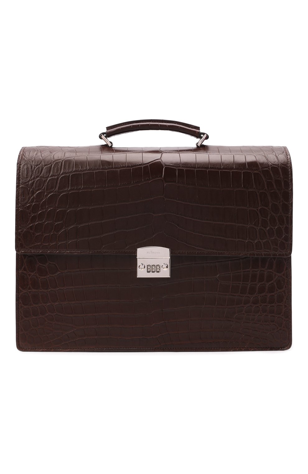 Портфель из кожи крокодила KITON, арт. UBWALLN00102/CNIL, фото 1