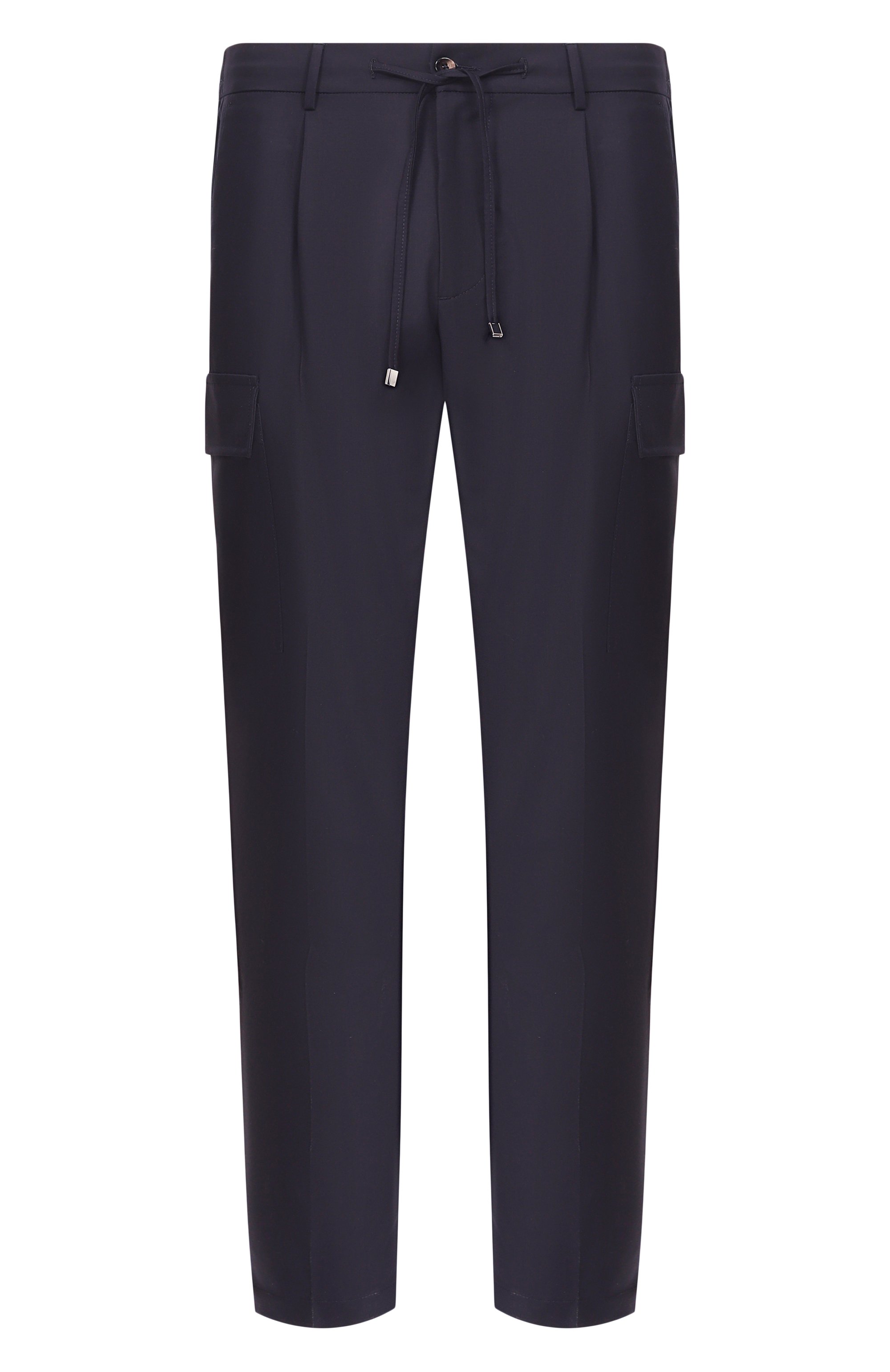 Шерстяные брюки-карго ANDREA CAMPAGNA темно-синего цвета по цене 69850 руб., арт. SPIAGGIA 1P CARG0/RD1750, фото 1 Шерстяные брюки-карго ANDREA CAMPAGNA, арт. SPIAGGIA 1P CARG0/RD1750, фото 1
