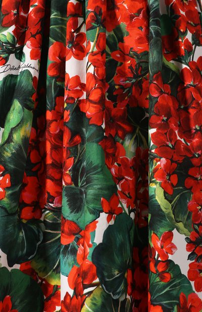 Хлопковая юбка DOLCE & GABBANA красного цвета по цене 67950 руб., арт. F4B00T/HS5CL, фото 5 Хлопковая юбка DOLCE & GABBANA, арт. F4B00T/HS5CL, фото 5