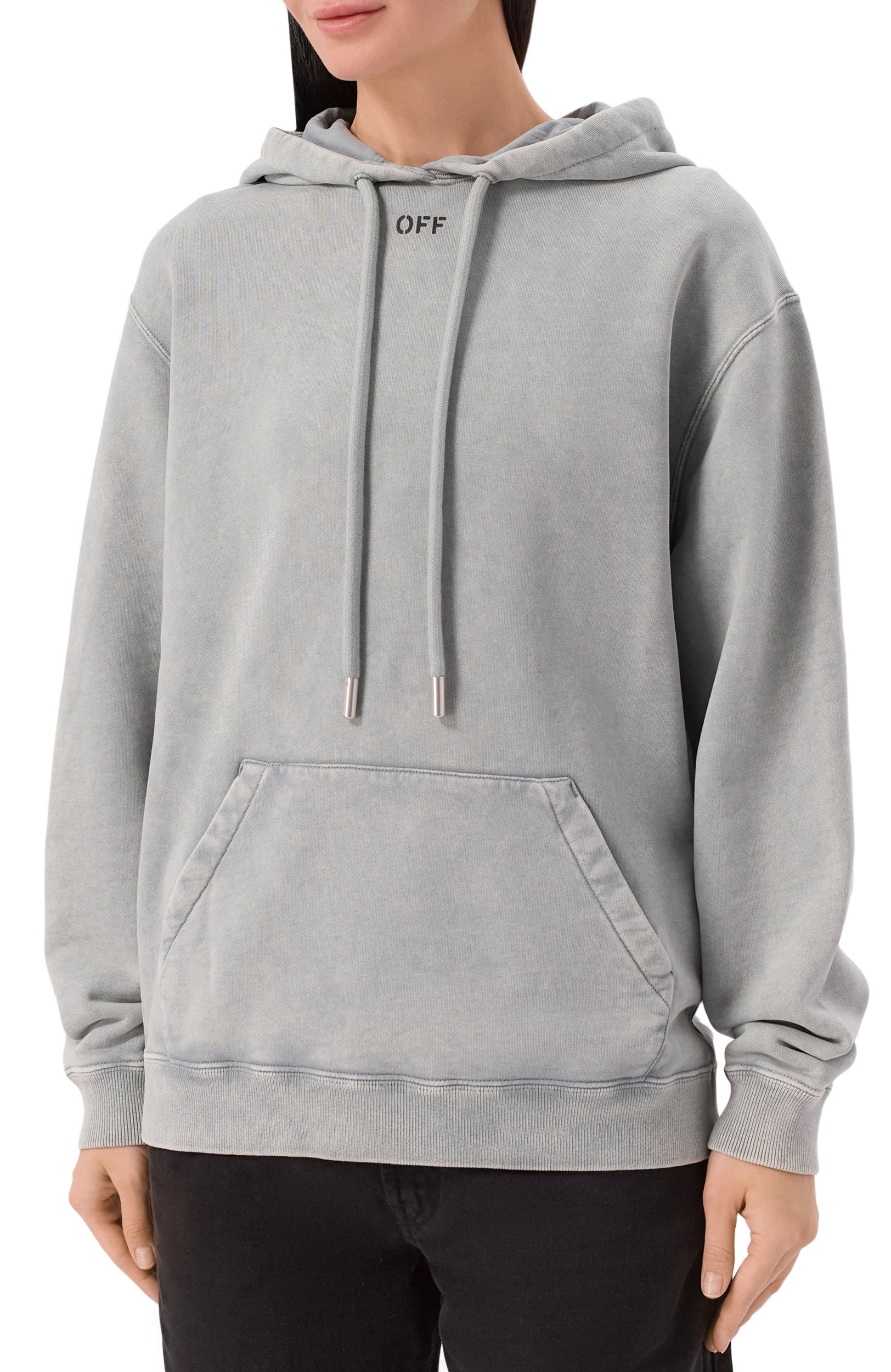 Хлопковое худи OFF-WHITE, арт. 2FE00500T, фото 3