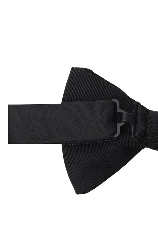 Шелковый галстук-бабочка Kiton UPAPAR-CA Чёрный  UPAPAR-CA Фото 4