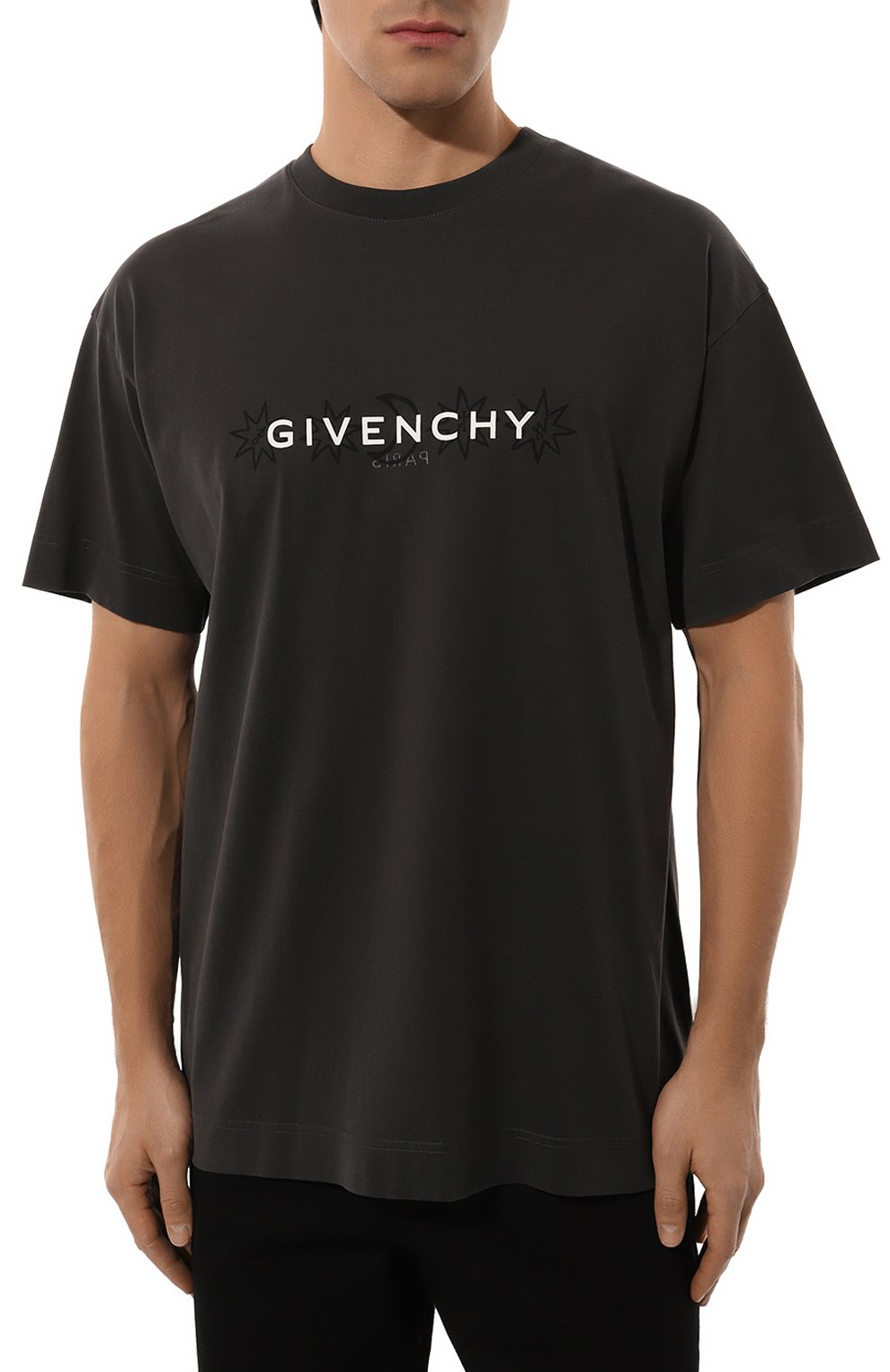 Хлопковая футболка GIVENCHY, арт. BM71JA3YN0, фото 3