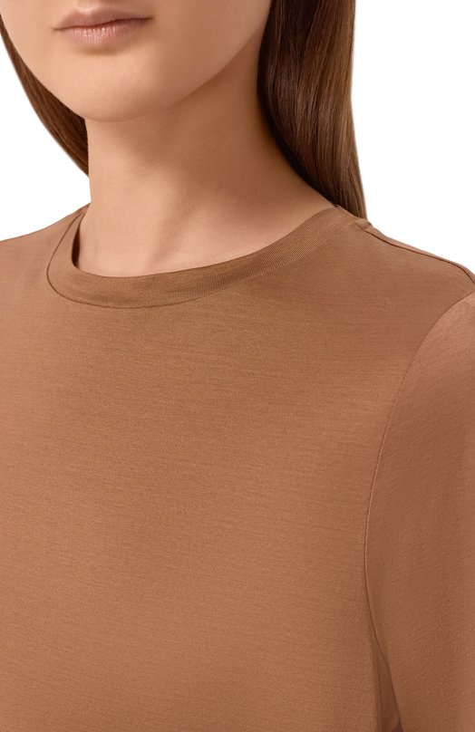 Хлопковая футболка Gran Sasso 60203/74000 Коричневый  60203/74000 Фото 5