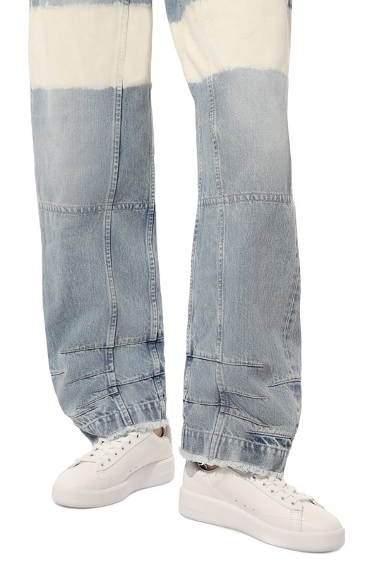 Кожаные кеды Purestar Golden Goose Deluxe Brand GWF00197.F000538 Белый  GWF00197.F000538 Фото 3