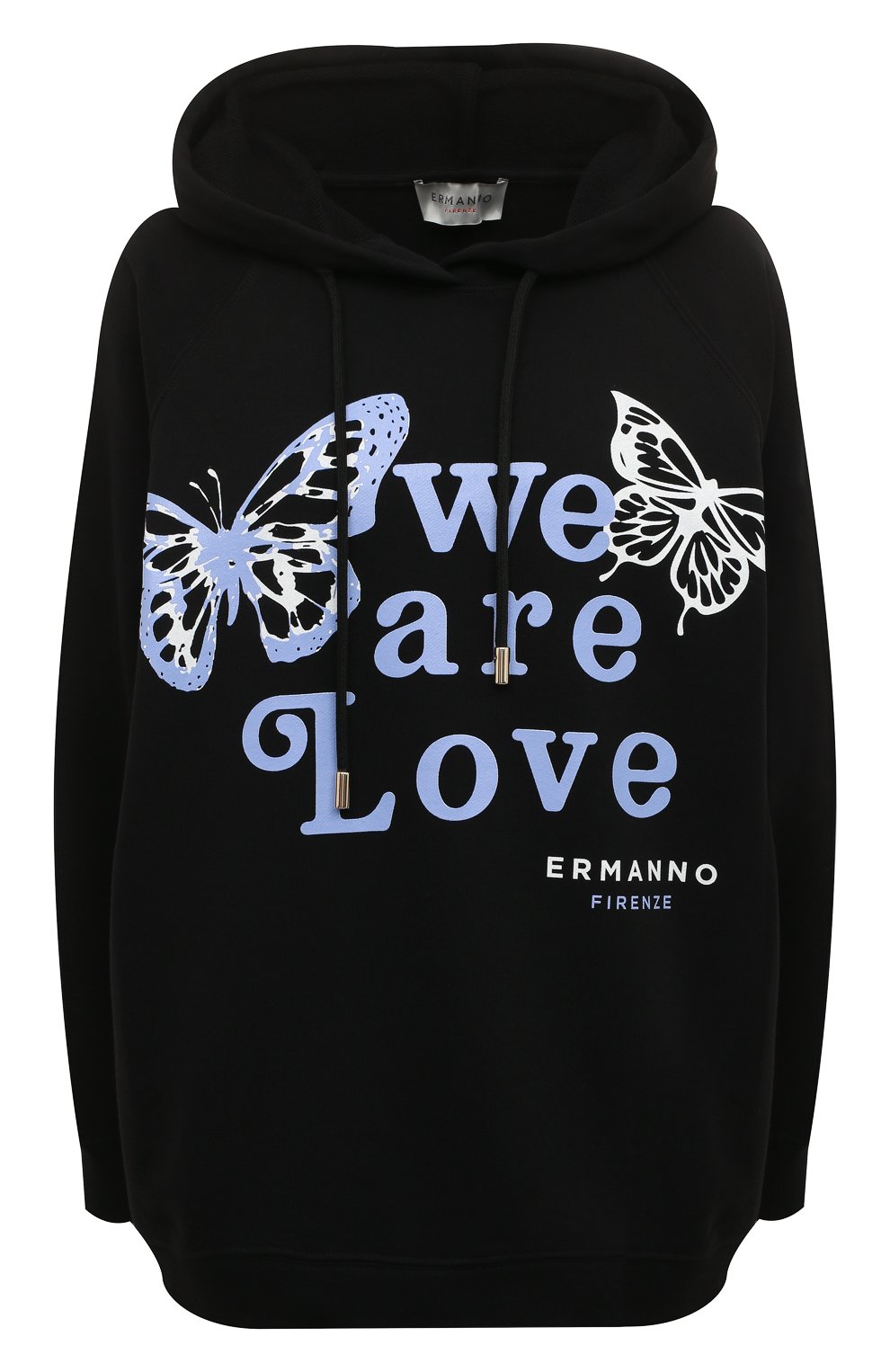 Хлопковое худи ERMANNO FIRENZE, арт. D40EL 053EF8, фото 1