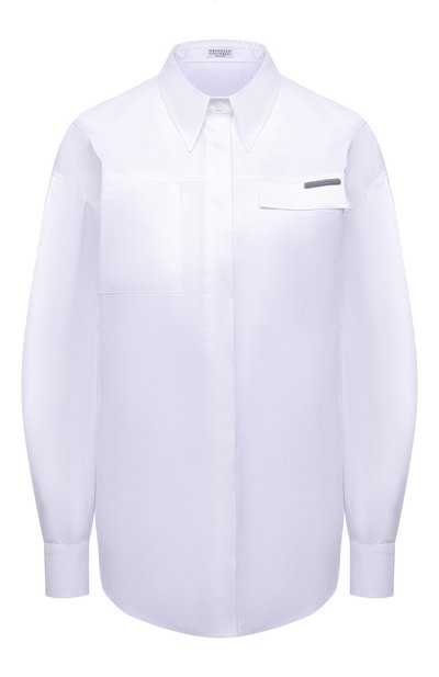 Хлопковая рубашка BRUNELLO CUCINELLI, арт. M0091ME606, фото 1