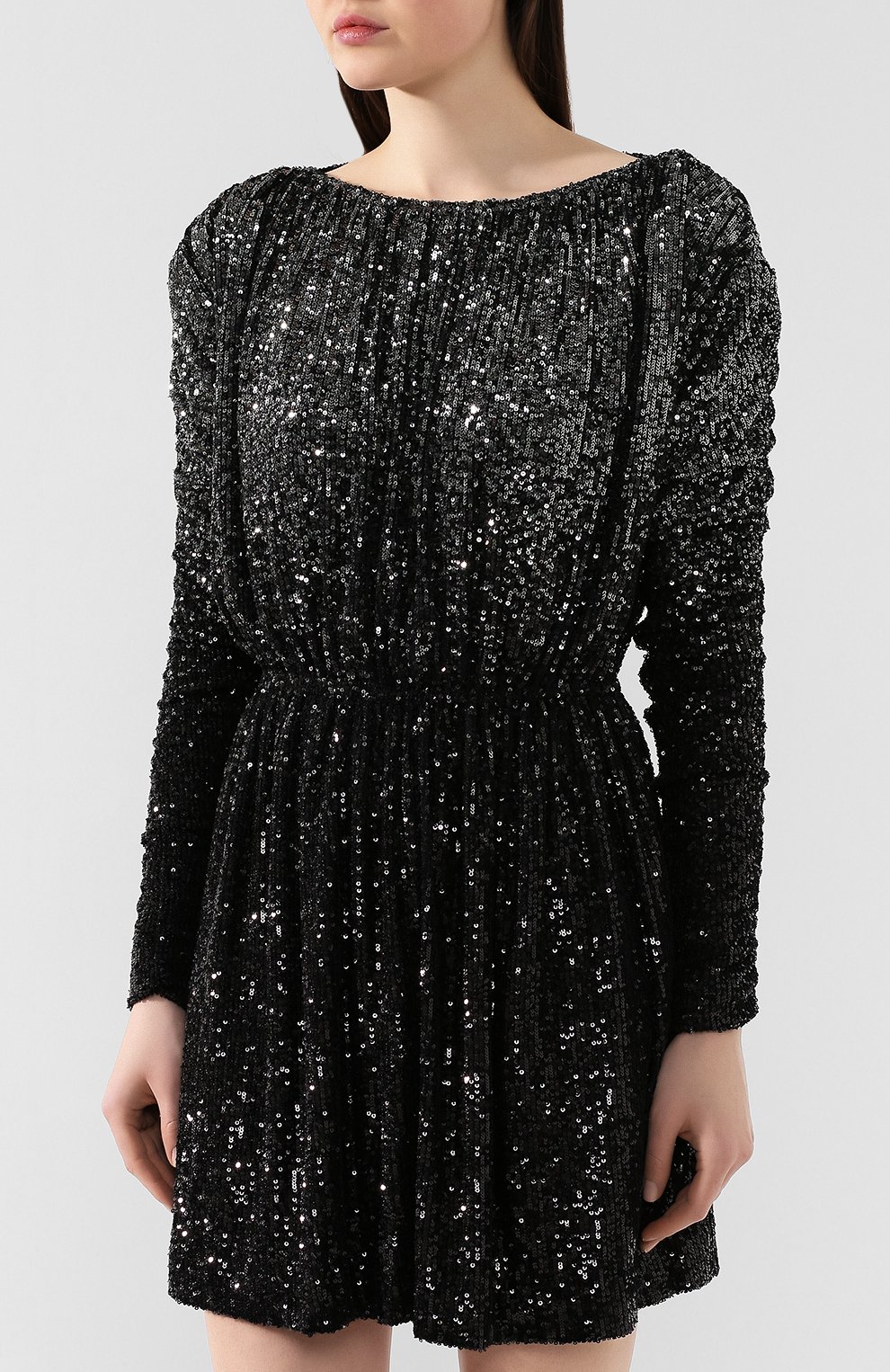 Платье с пайетками SAINT LAURENT, арт. 611963/YBSH2, фото 3