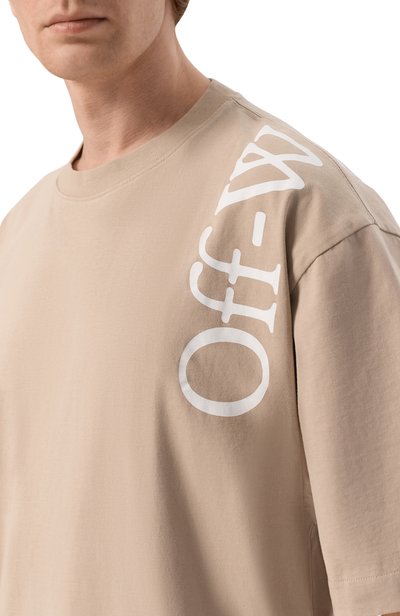 Хлопковая футболка OFF-WHITE, арт. 0MAA120F26JER01000031, фото 5