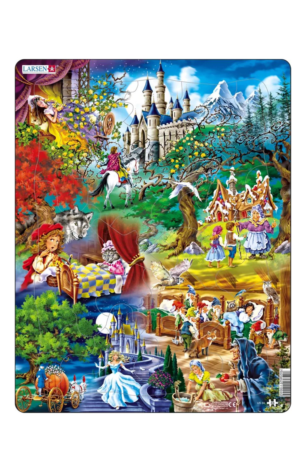 Пазл сказки братьев гримм LARSEN, арт. US24, фото 1