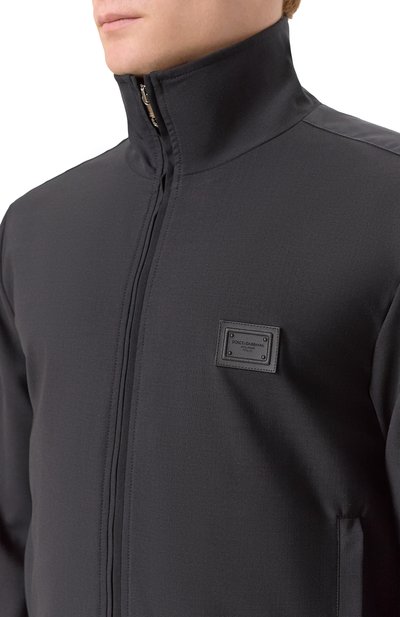 Бомбер DOLCE & GABBANA темно-серого цвета по цене 231500 руб., арт. G9BSLT/FURK8, фото 5 Бомбер DOLCE & GABBANA, арт. G9BSLT/FURK8, фото 5