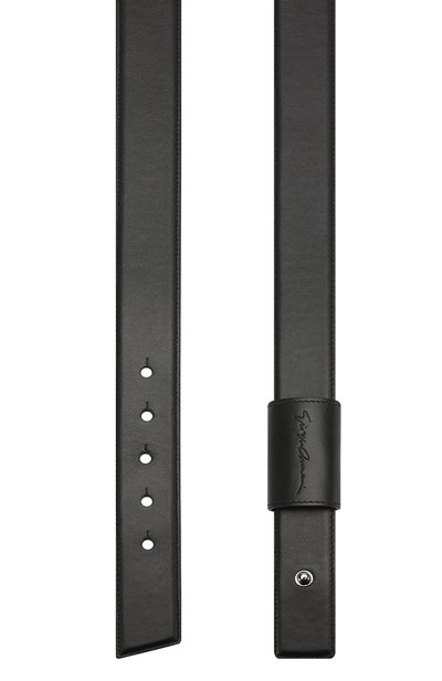 Кожаный ремень GIORGIO ARMANI черного цвета по цене 52400 руб., арт. Y1I191/YSB3I, фото 2 Кожаный ремень GIORGIO ARMANI, арт. Y1I191/YSB3I, фото 2