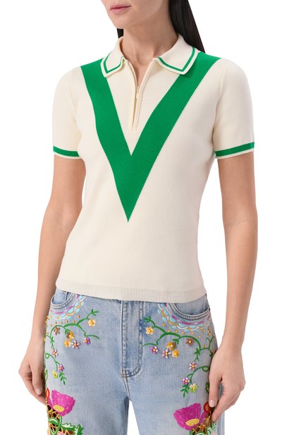 Хлопковое поло VALENTINO, арт. 8B3KP00I/A18, фото 3