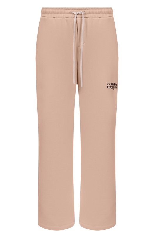 Хлопковые брюки Comme des Fuckdown CFABM01849 Бежевый CFABM01849