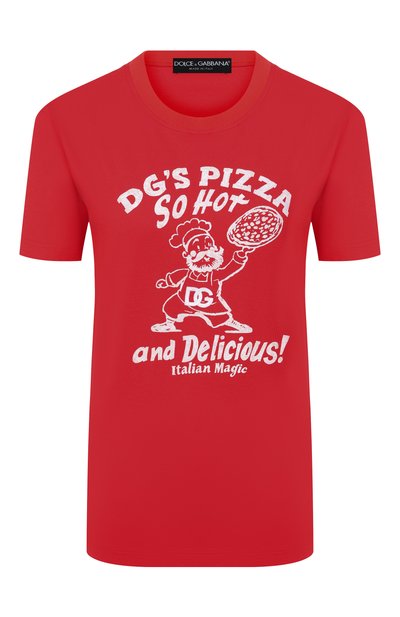 Женская хлопковая футболка DOLCE & GABBANA, арт. F8V42Z/GDDNF